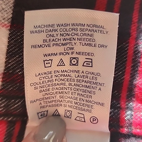 Lands End Men's Flannel XXL - Picture 6 of 6